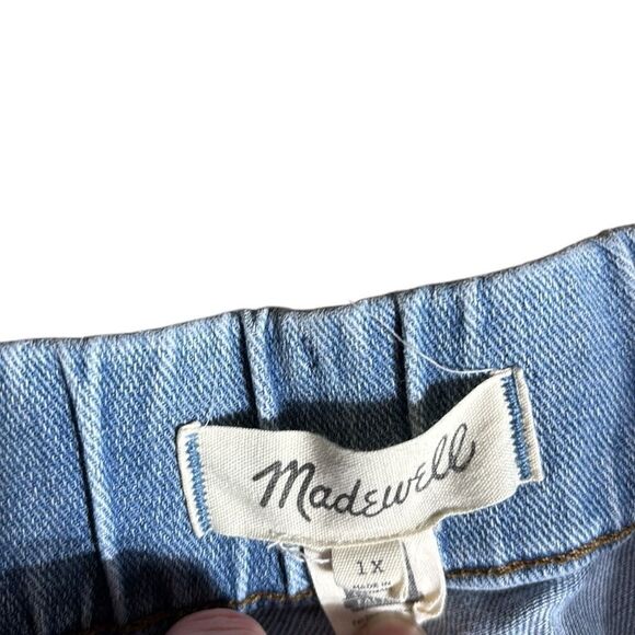 Madewell women’s plus pull on relaxed jeans in bellview wash 1x - Picture 5 of 6